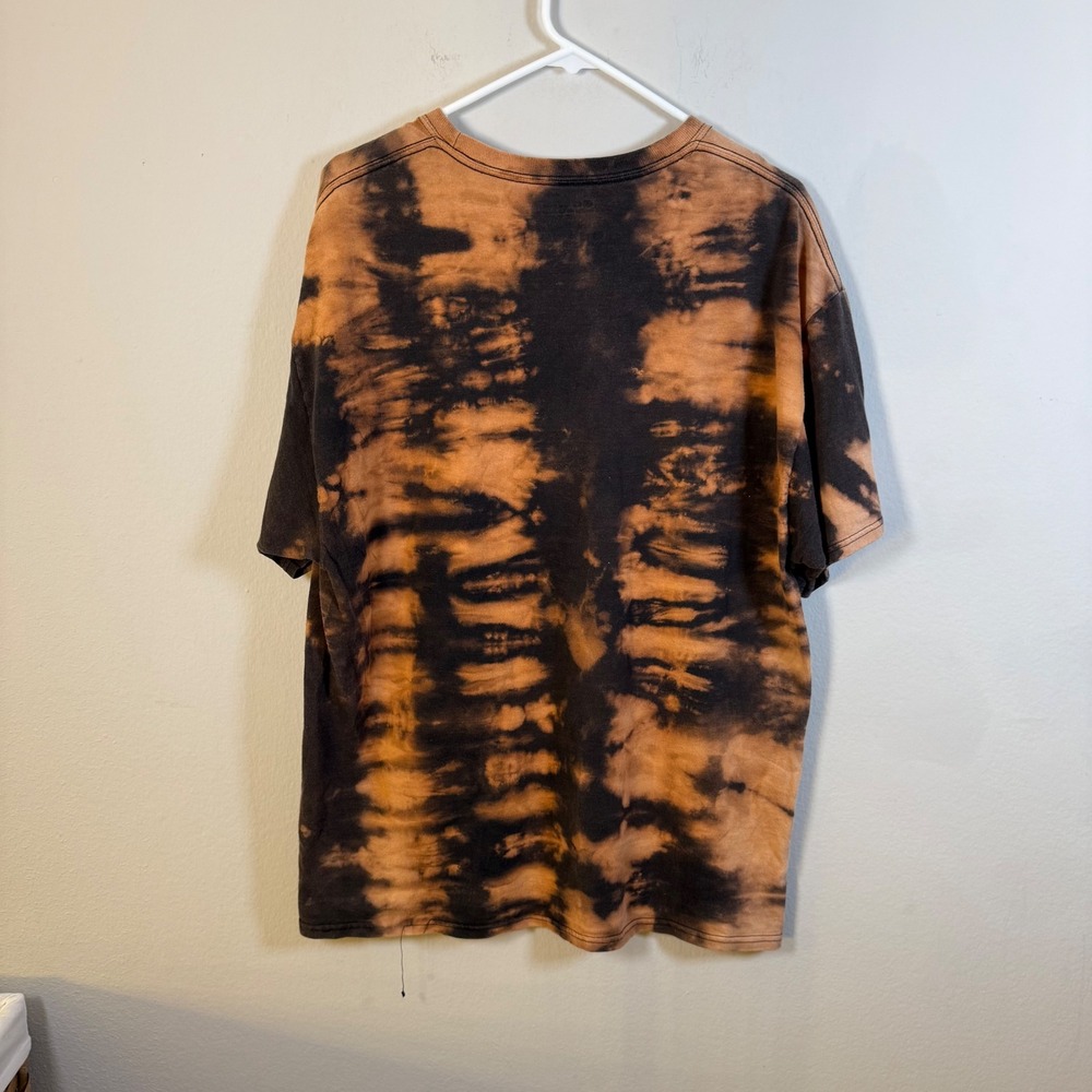 Champion UCLA Bruins Bleach Tie Dye T-Shirt Mens XL‎ Black Orange Graphic Tee - Picture 3 of 5